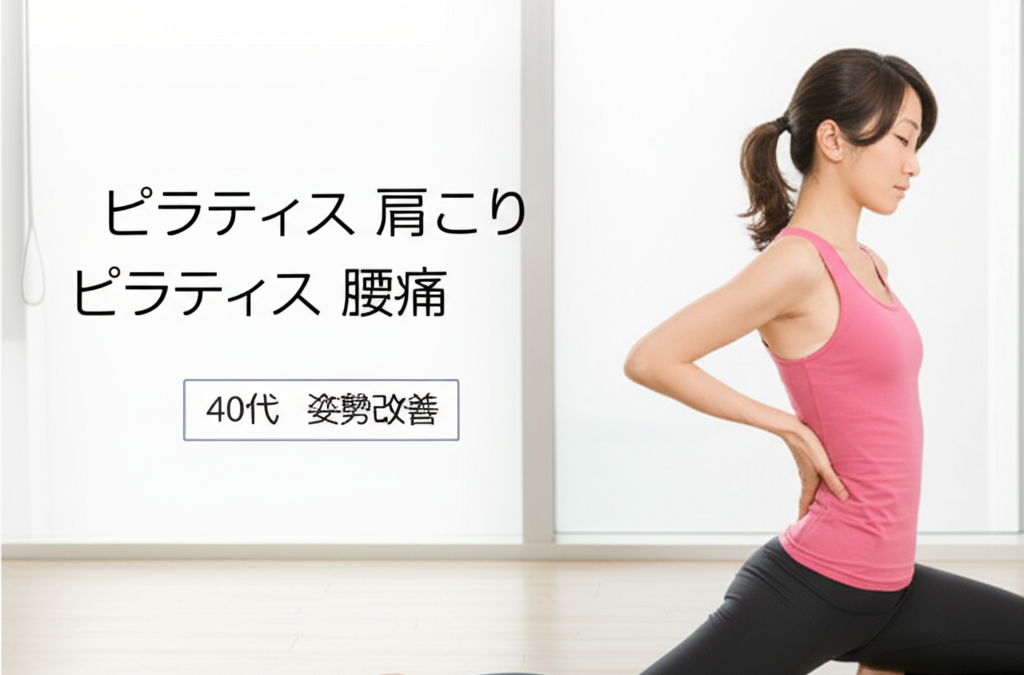 【40代女性必見】ピラティスが肩こり・腰痛に効果的な理由と3つの驚くべき姿勢改善メソッド